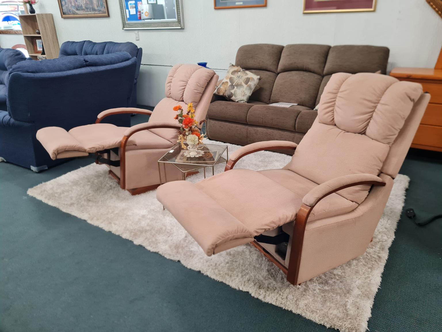 LaZBoy 'Harbor Town' Fabric Rocker Recliner Shop Zone