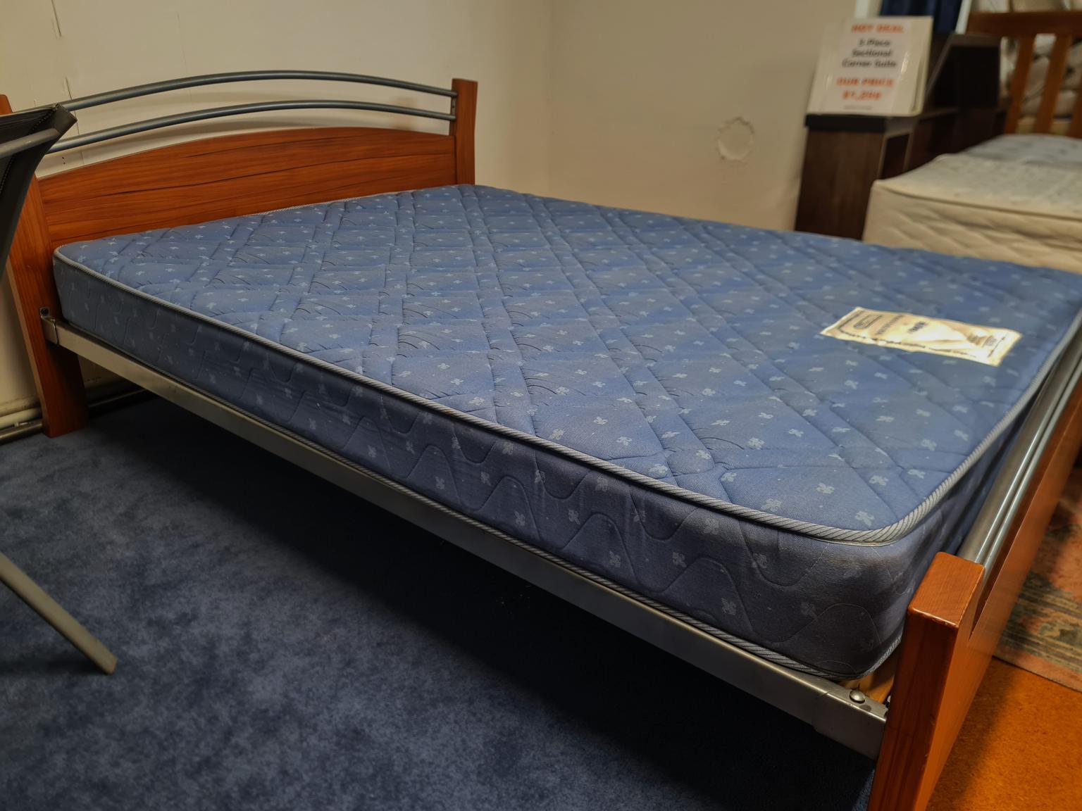 King Koil Queen Slat Bed Base & Mattress Shop Zone