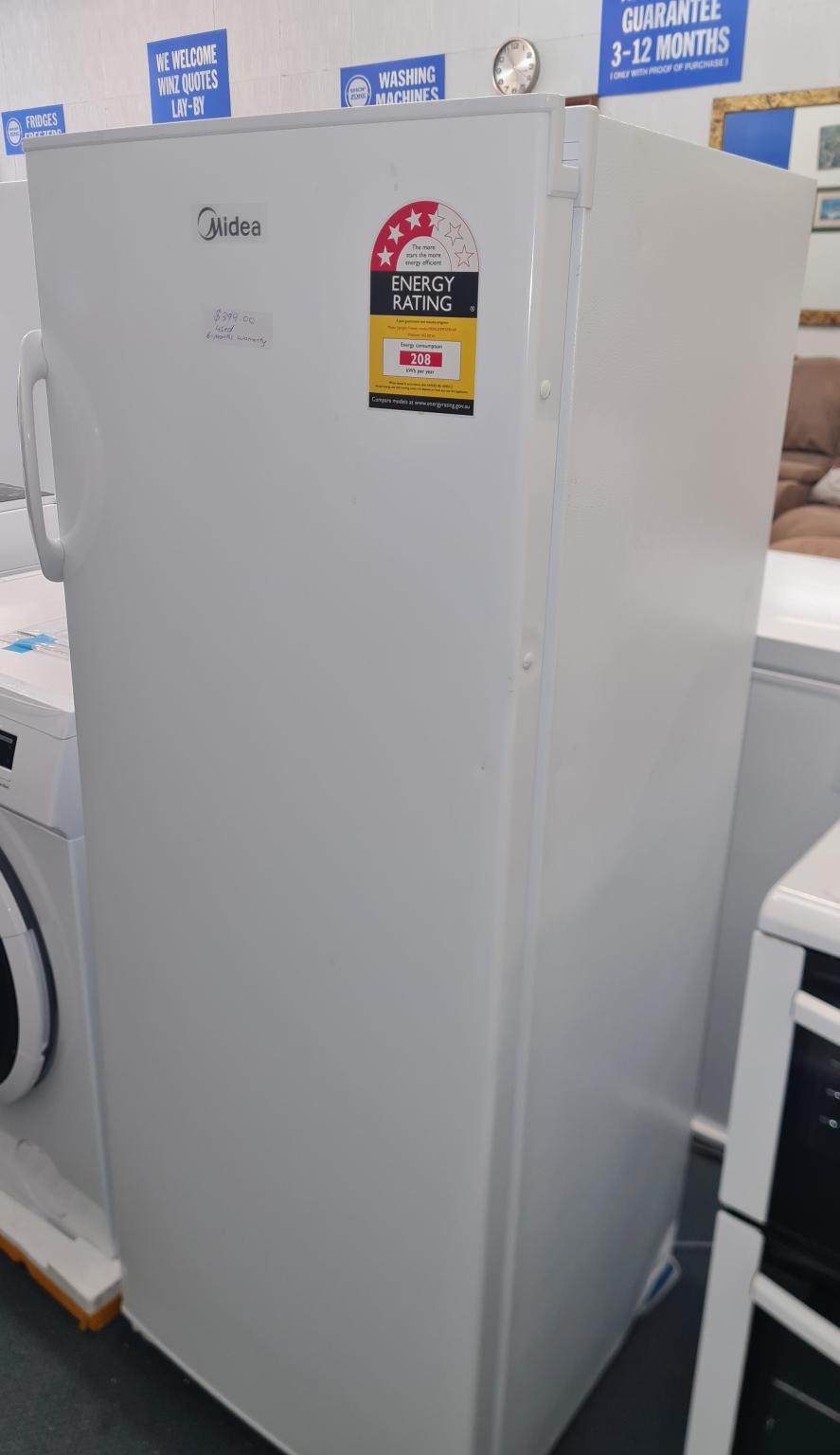 Midea 172L Upright Freezer Shop Zone