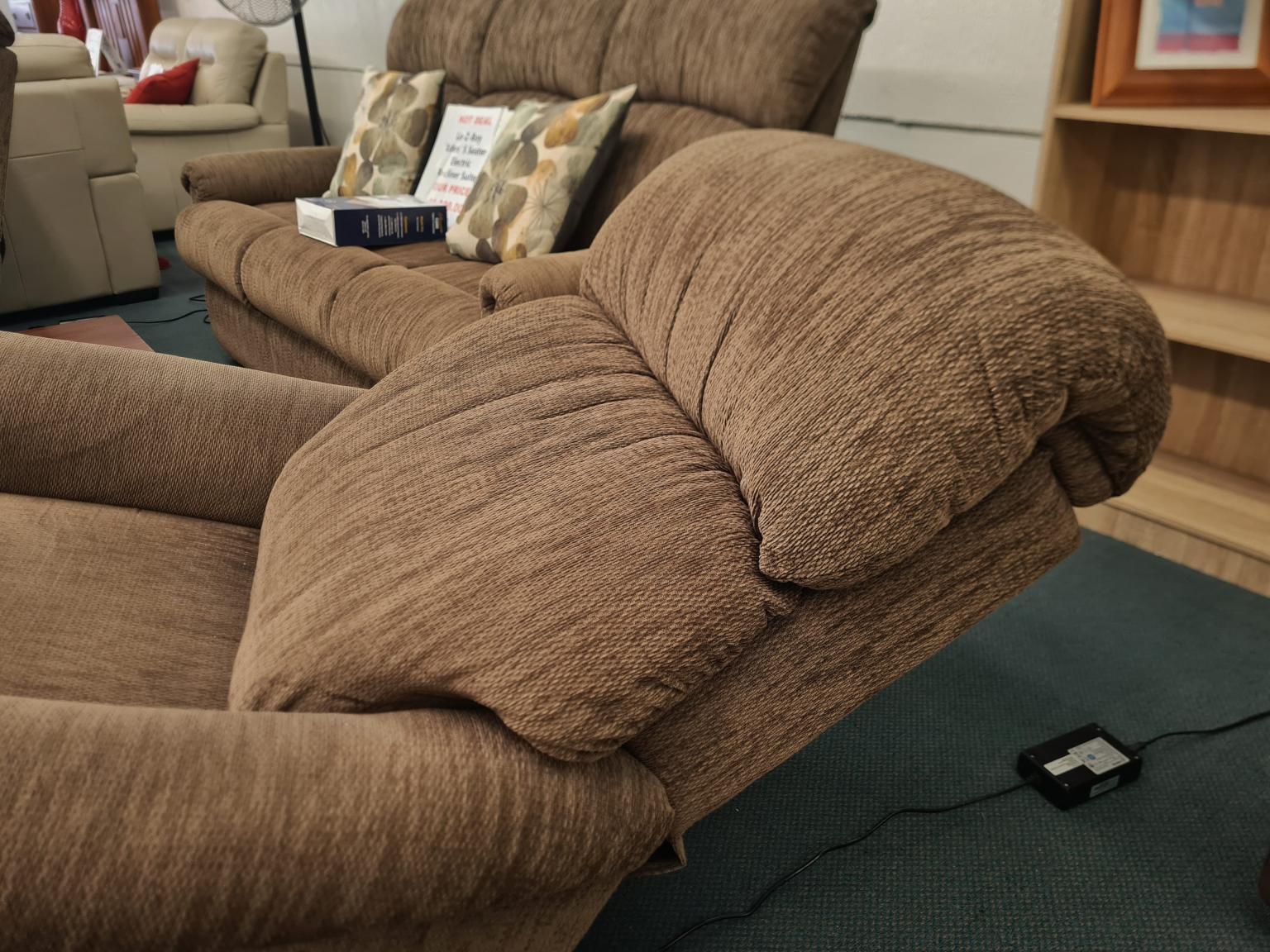 LaZBoy EDEN PowerRecline XR+ Lounge Suite Jordon Oak Brown Shop Zone