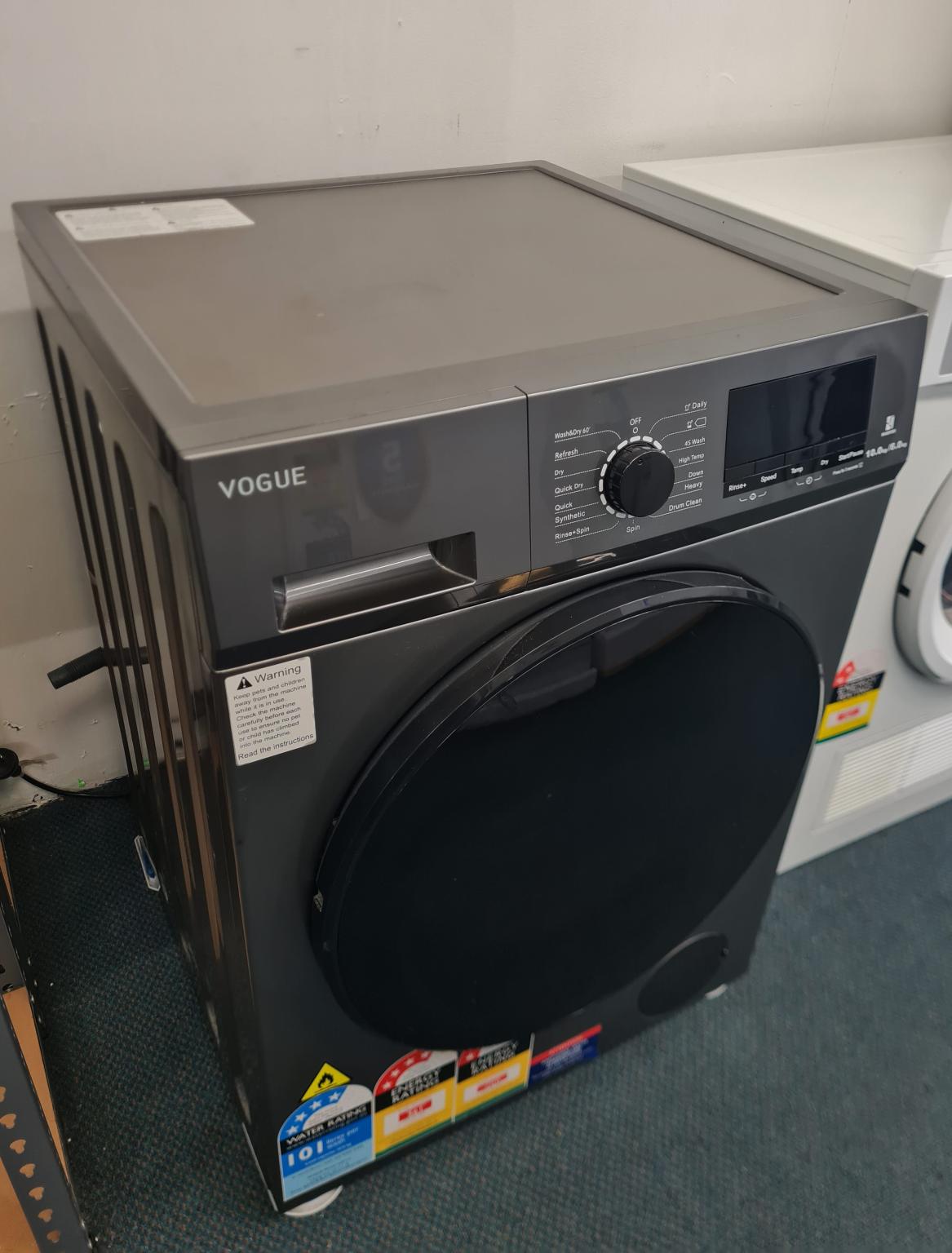 Vogue Front Load 10kg Washer & 6Kg Dryer ALLINONE Shop Zone