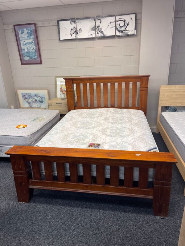 Solid wood Queen slat bed 2.jpeg